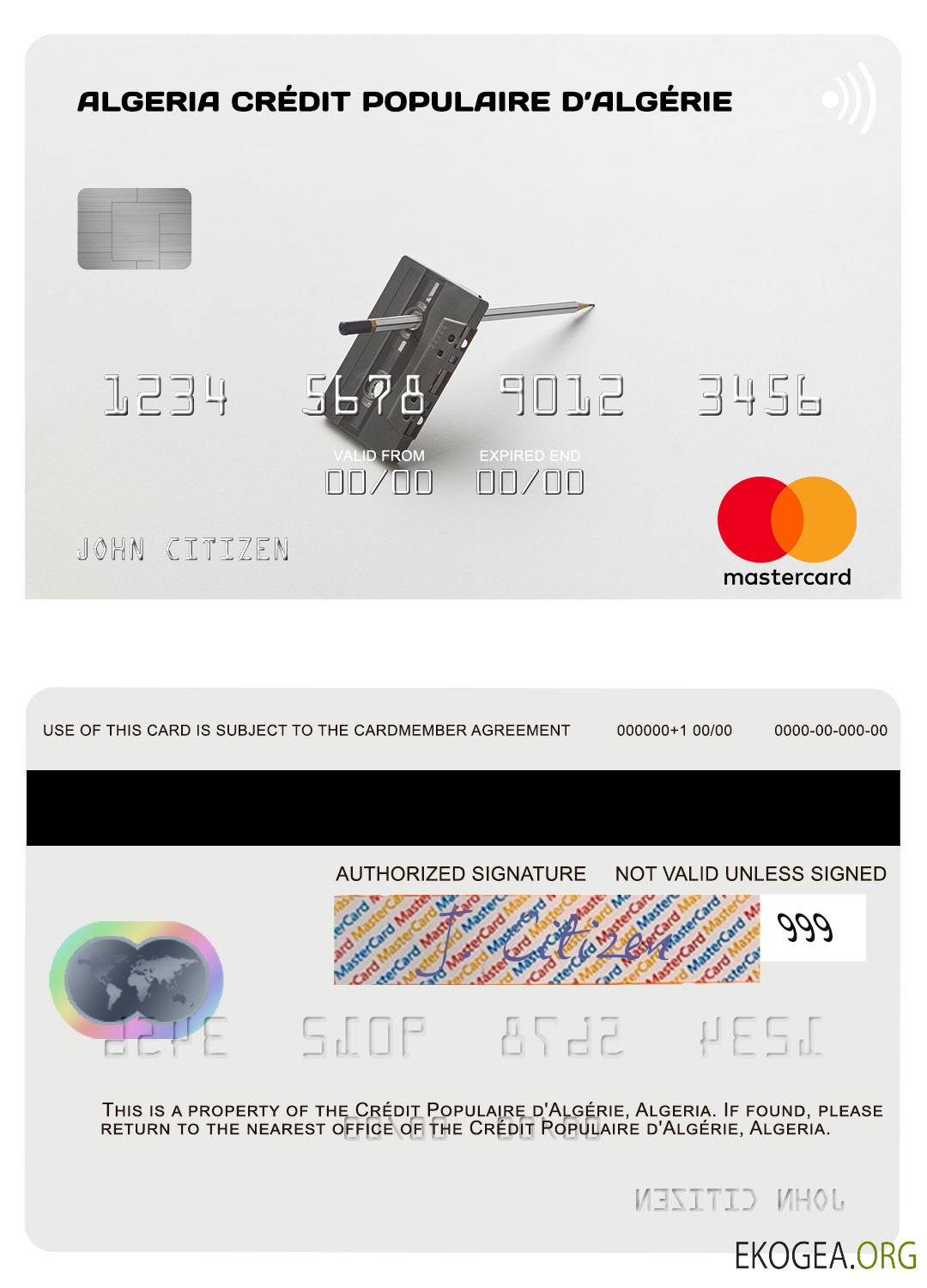 Algérie Mastercard Crédit Populaire d’Algérie